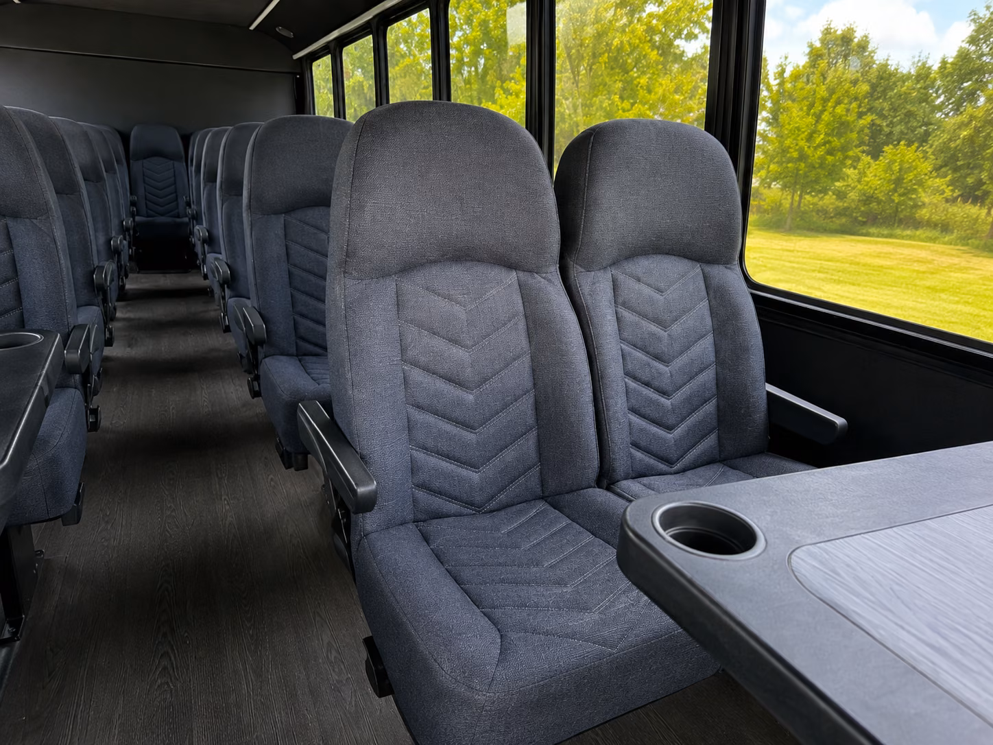 group transportation buses for college and high school sporting events