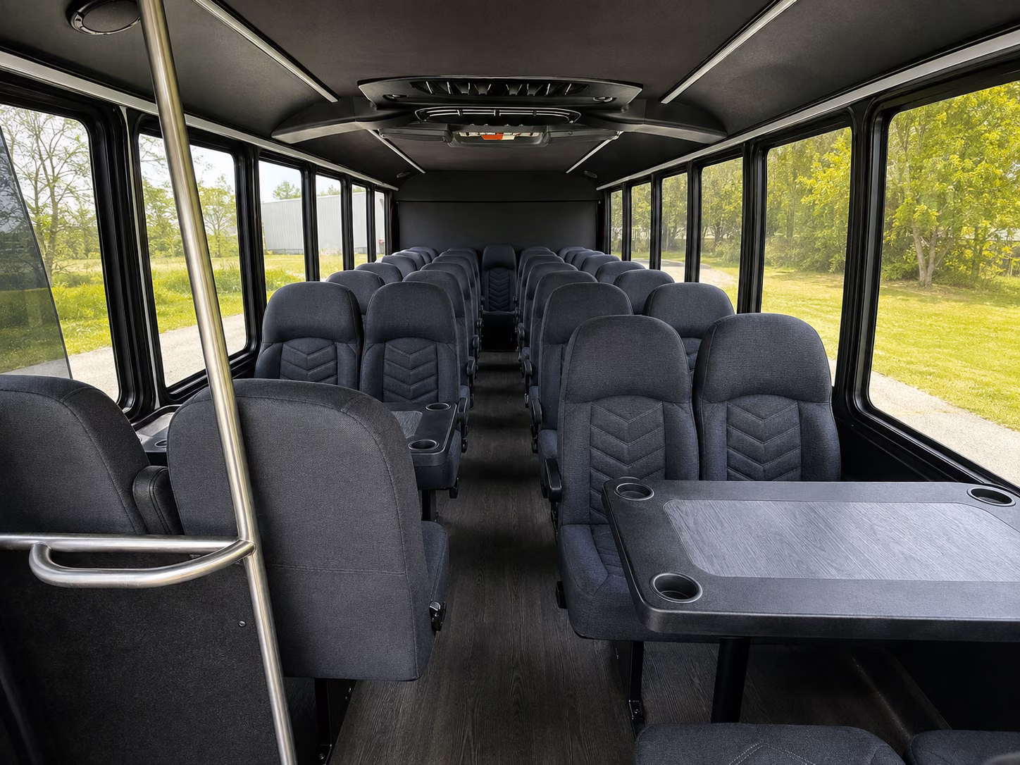 roanoke 15 passenger minibus inside