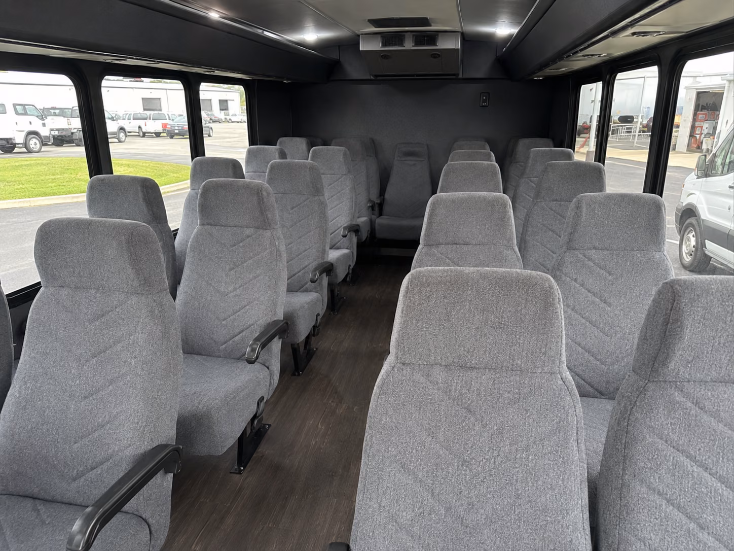 roanoke 18 passenger minibus interior
