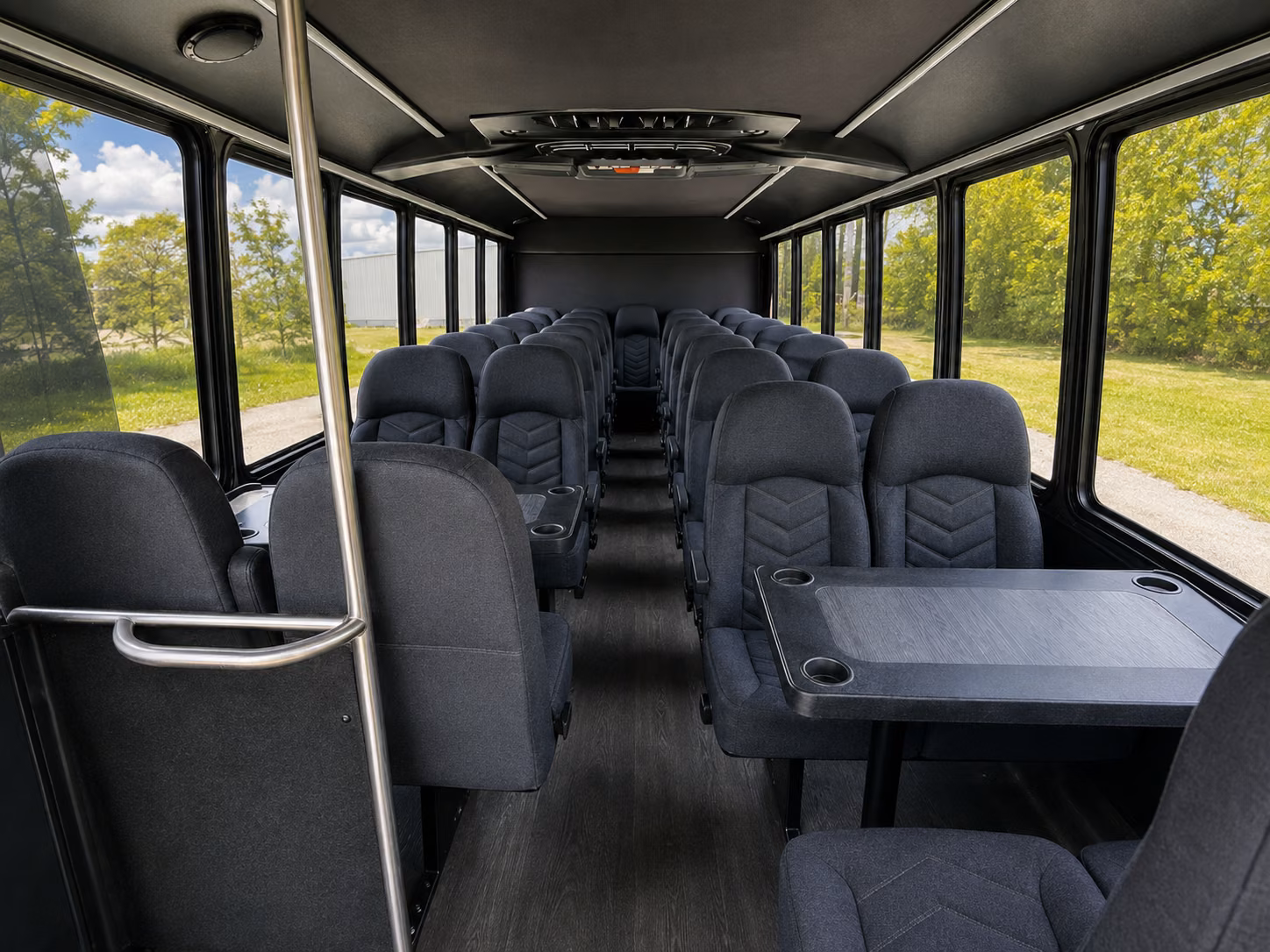 roanoke 20 passenger minibus inside