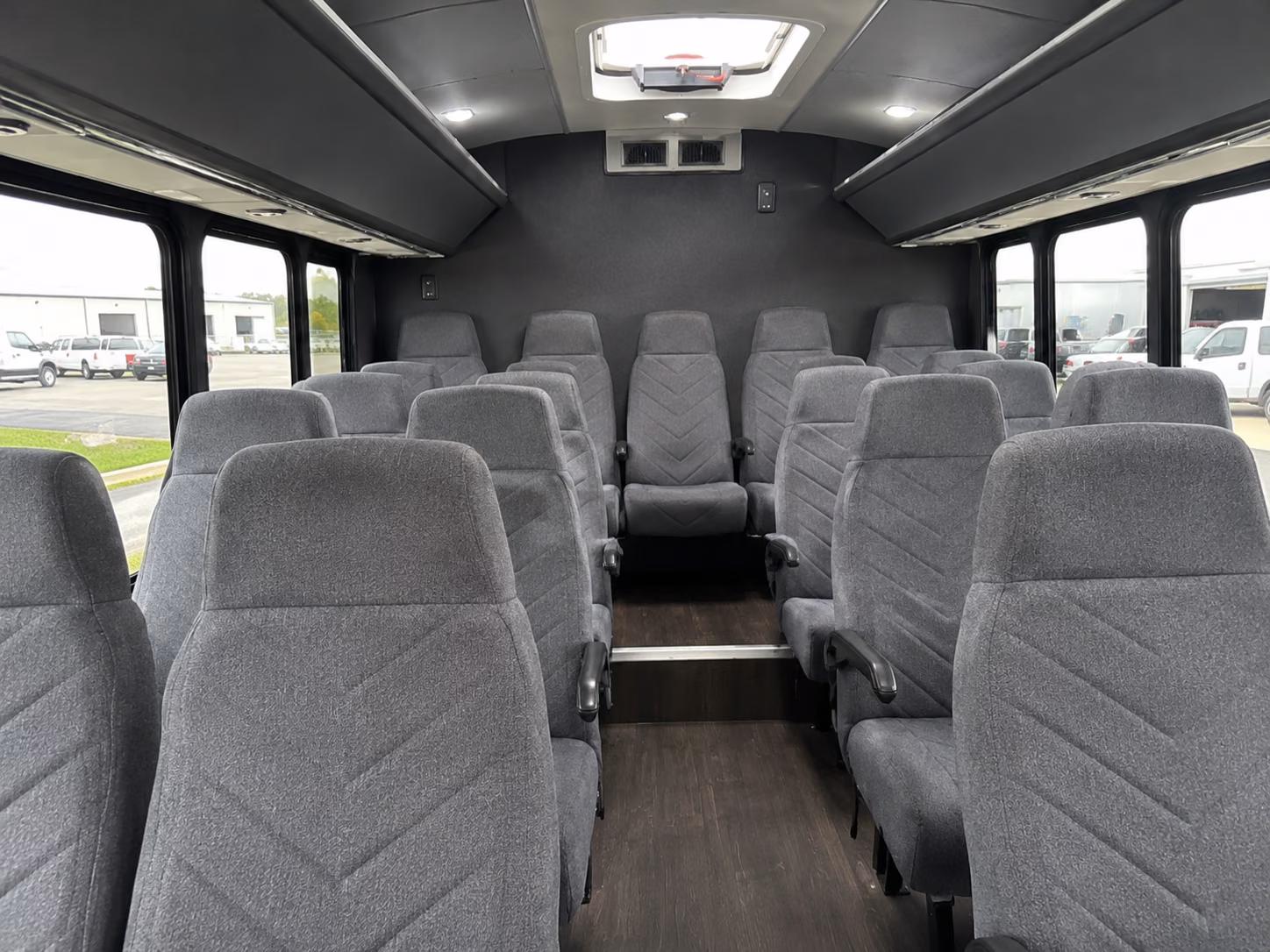 roanoke 20 passenger minibus interior