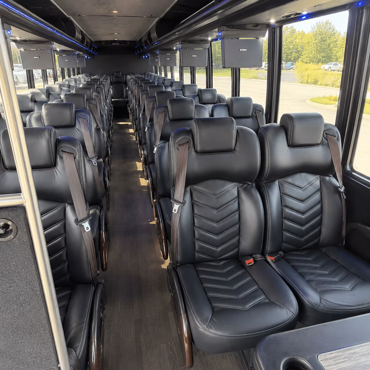 roanoke 25 passenger minibus inside