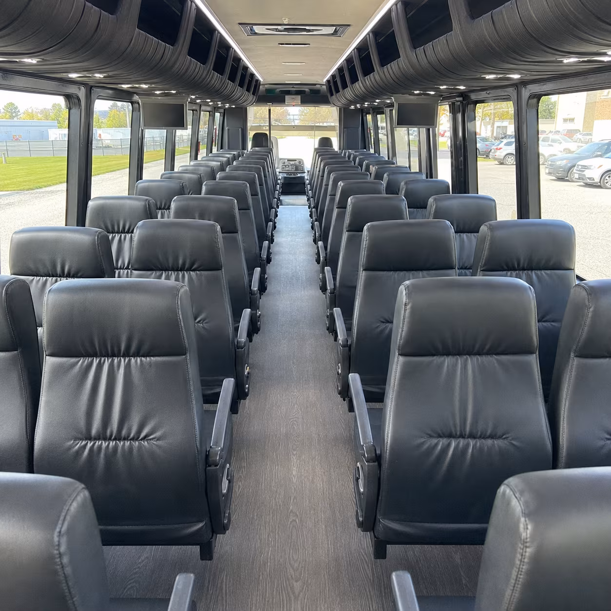 roanoke 25 passenger minibus interior