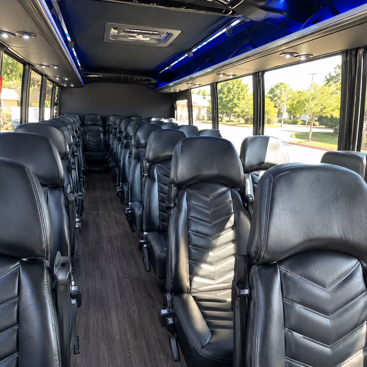 roanoke 30 passenger minibus inside