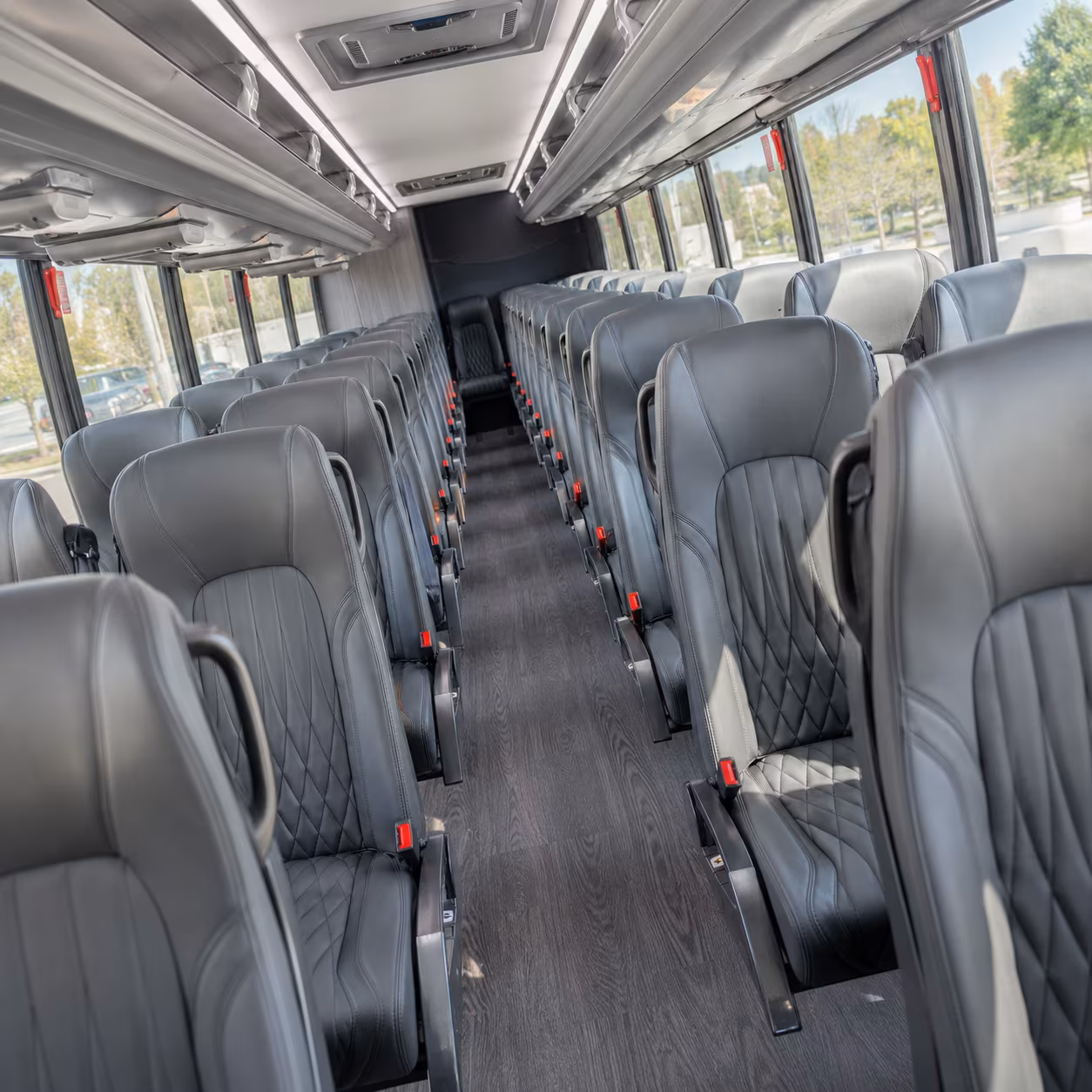 roanoke 35 passenger minibus inside