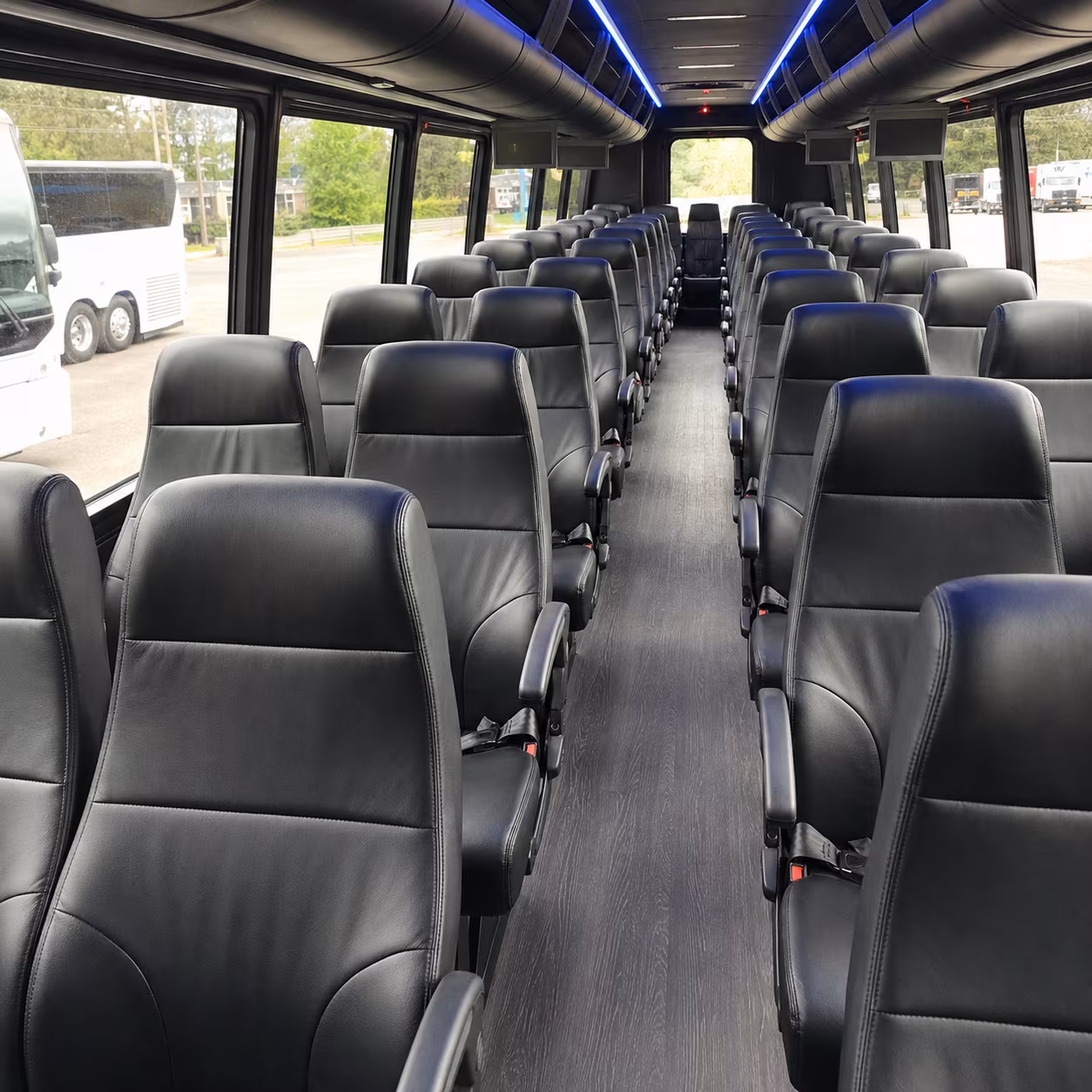 roanoke 35 passenger minibus interior