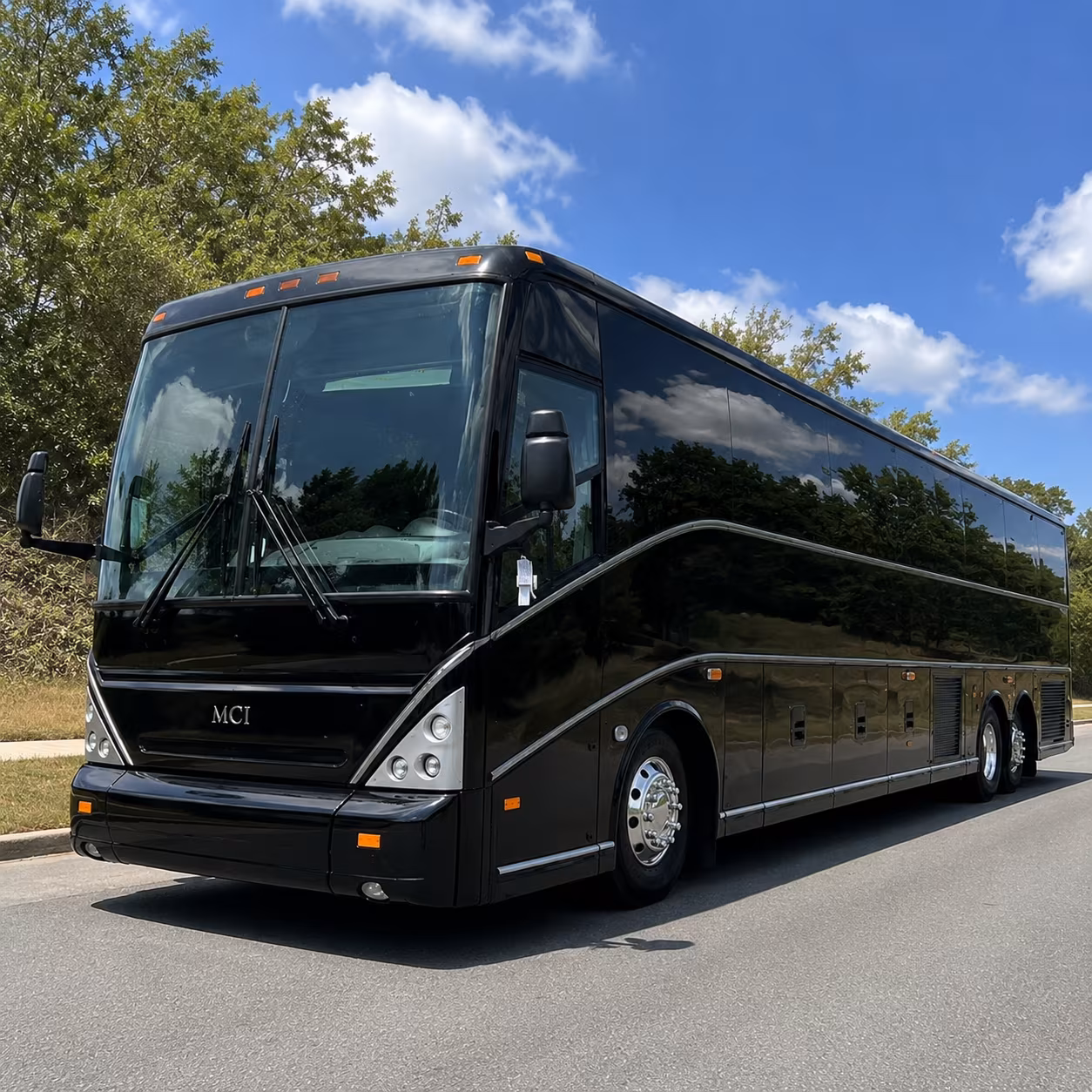 roanoke 56 passenger charter bus