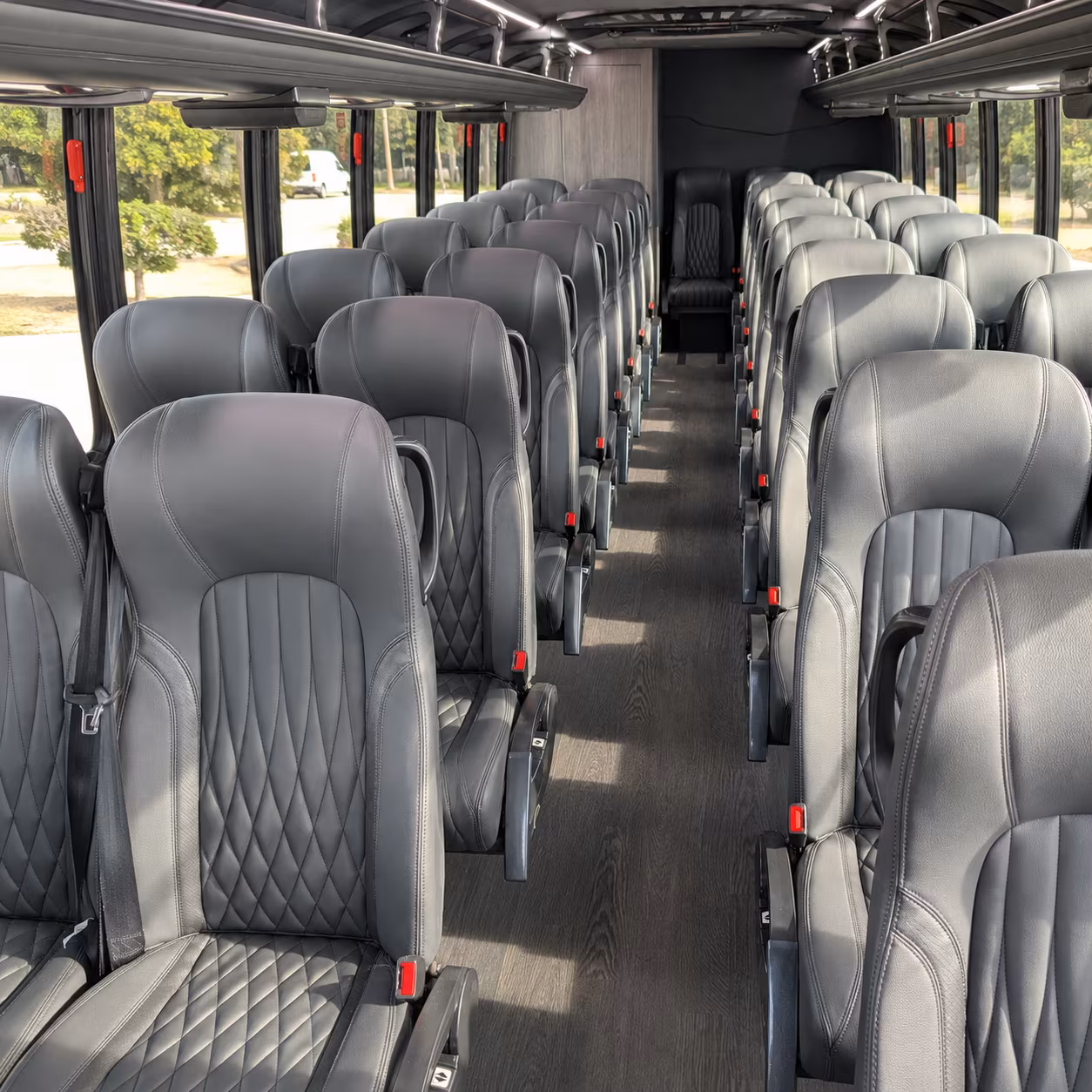 roanoke long distance transportation onboard seating