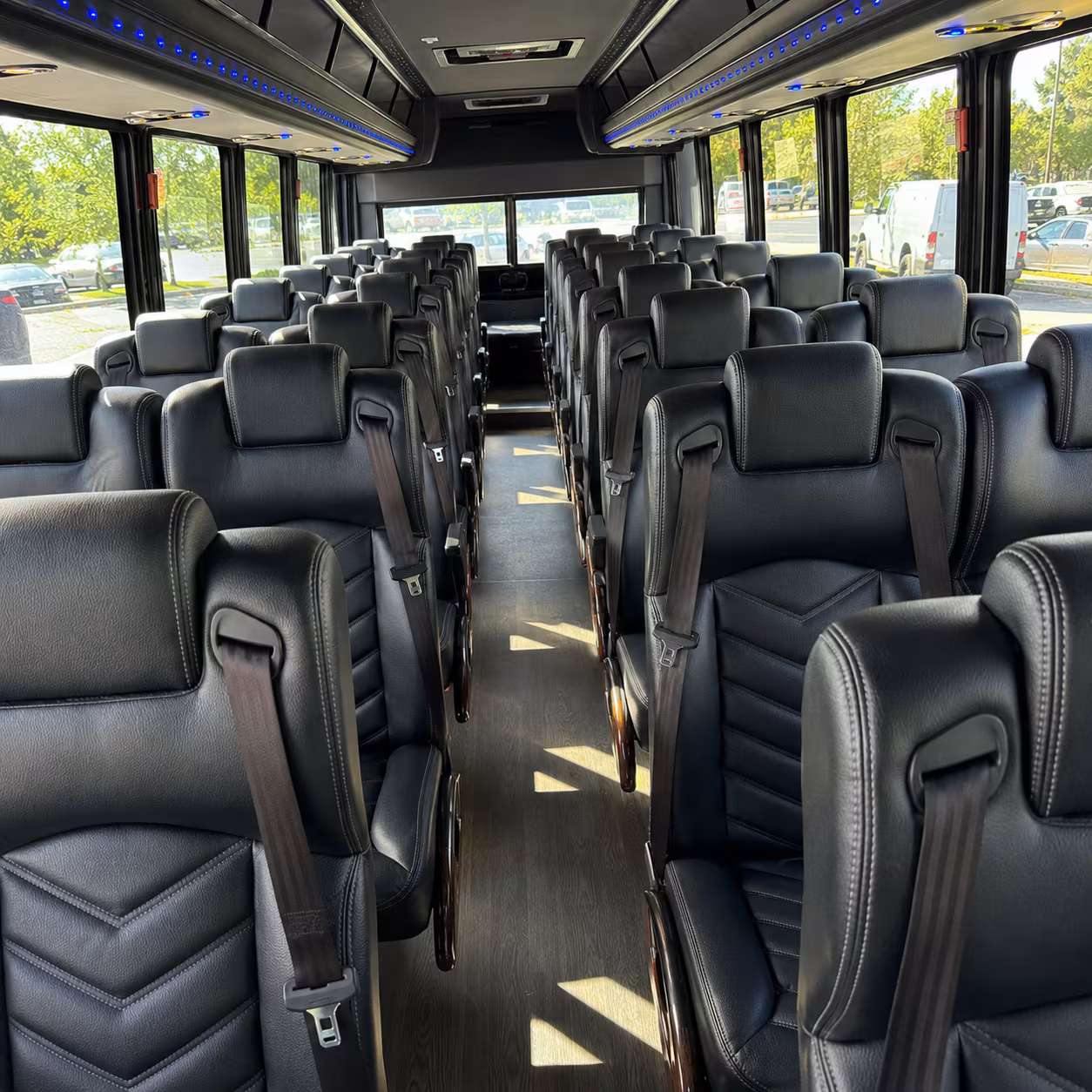 roanoke private event transportation onboard seating 2